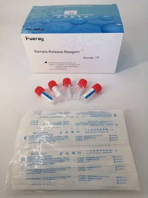 3ml καθαρίστε ένα PCR βημάτων γρήγορο αντιδραστήριο απελευθέρωσης νουκλεϊνικού οξέος εξαρτήσεων δοκιμής για covid-19